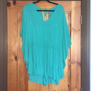 teal romper!
